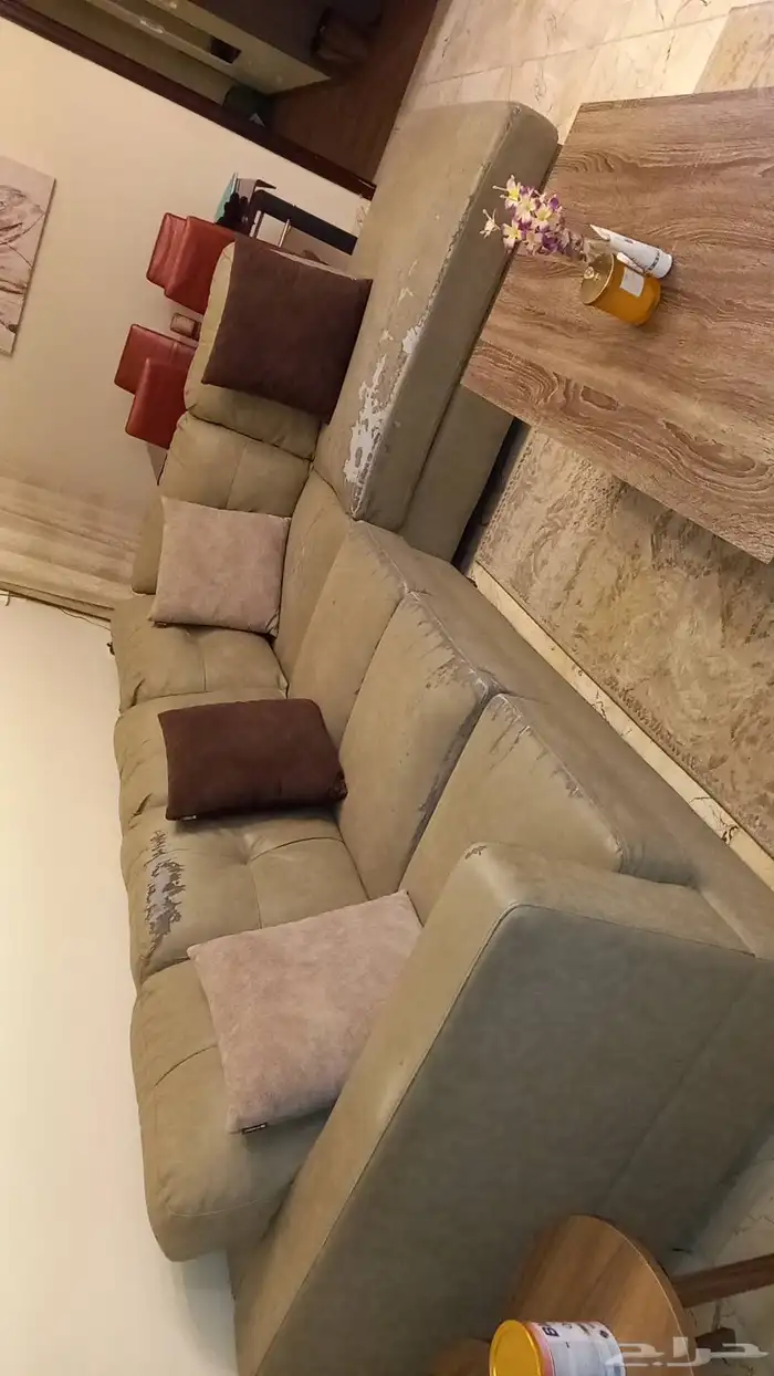 كنب جلد حرف L 2