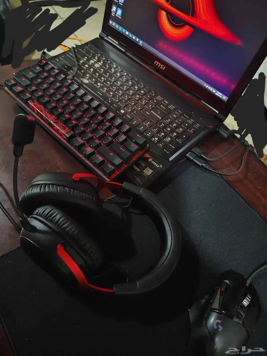 لابتوب العاب MSI للبيع وملحقاته 1