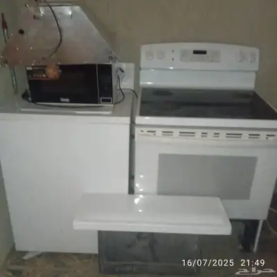 فرن كهرباء وغساله تموتيك للبيع 0