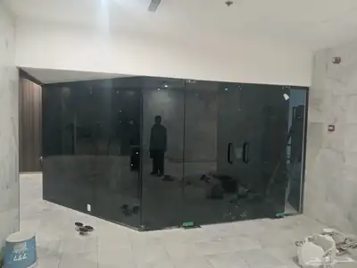 للزجاج السكريت والالمنيوم ابواب شبابيك شتر استركشر إ 0
