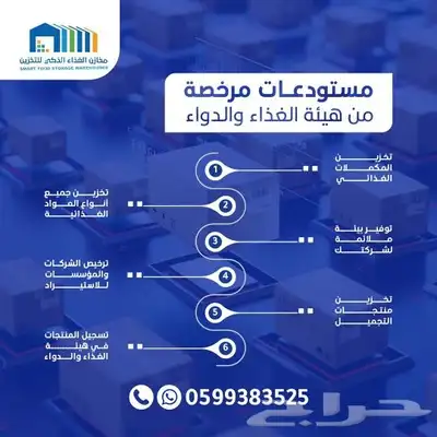 مستودعات مرخصة من هيئة الغذاء والدواء 0