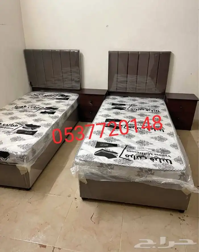 سرير نفر مع مرتبه جديد موجود 3