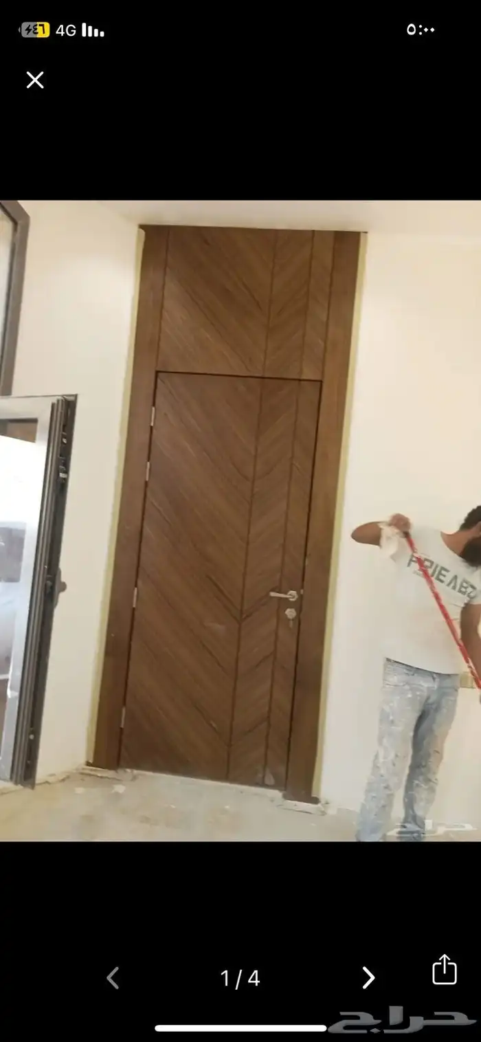ابواب خشب جديد خشب سنديان جوز 3