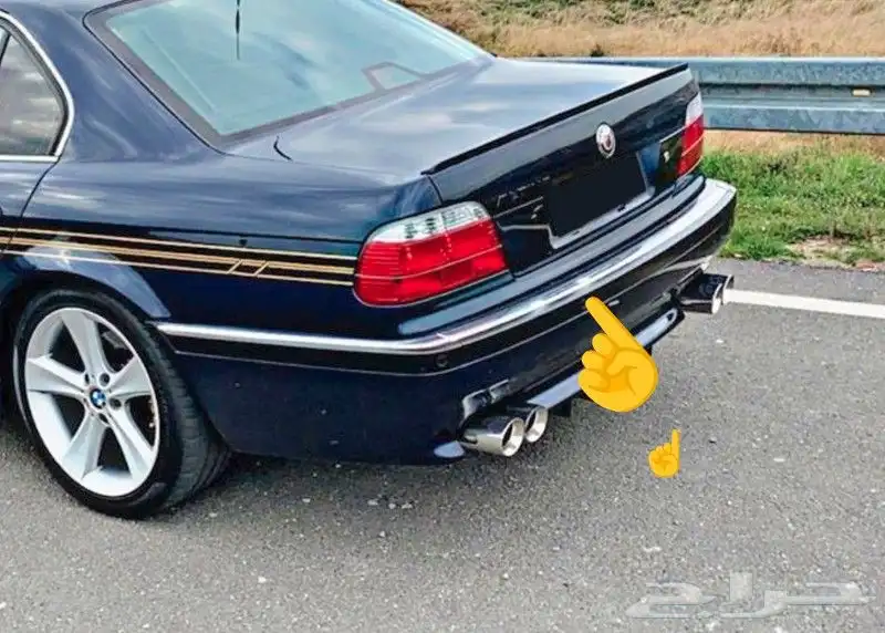 نيكل صدام خلفي بي ام دبليو اللي بالوسط e38. نضيف 0