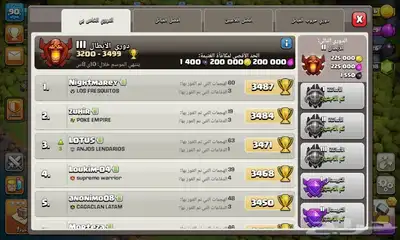 حساب كلاش اف كلانس 4