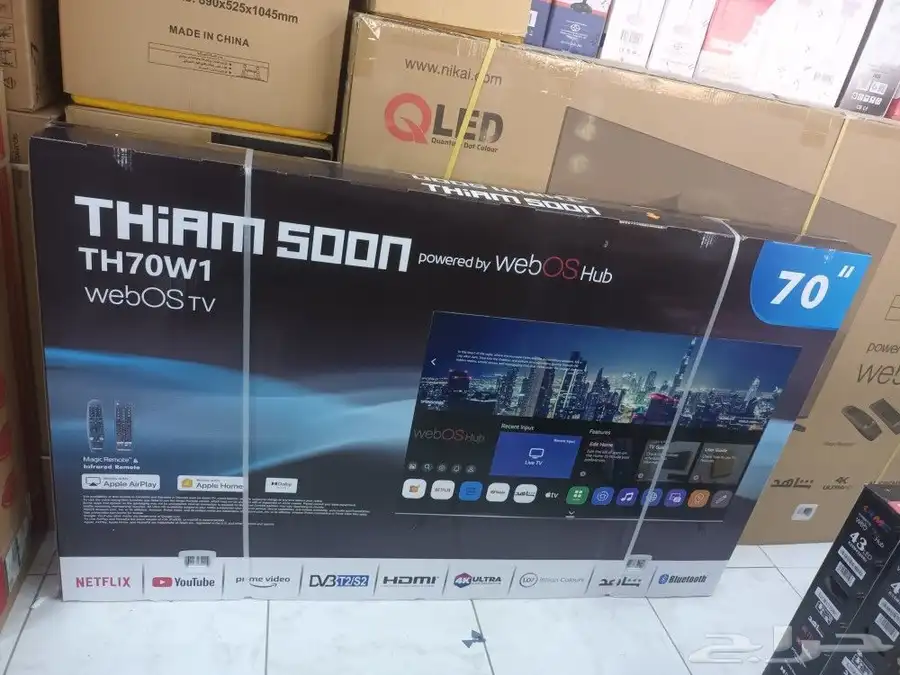 شامل التوصيل والتركيب مجاني شاشات تلفزيون 4k ذكيه واي فاي 11