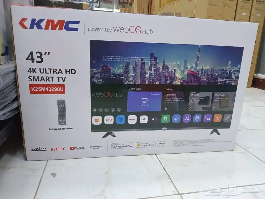 شامل التوصيل والتركيب مجاني شاشات تلفزيون 4k ذكيه واي فاي 8