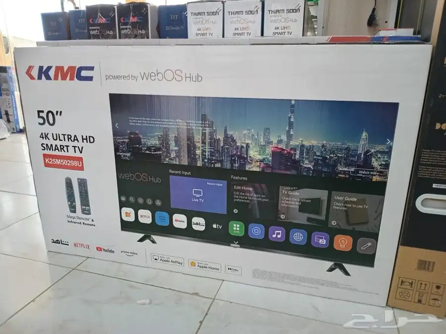 شامل التوصيل والتركيب مجاني شاشات تلفزيون 4k ذكيه واي فاي 1