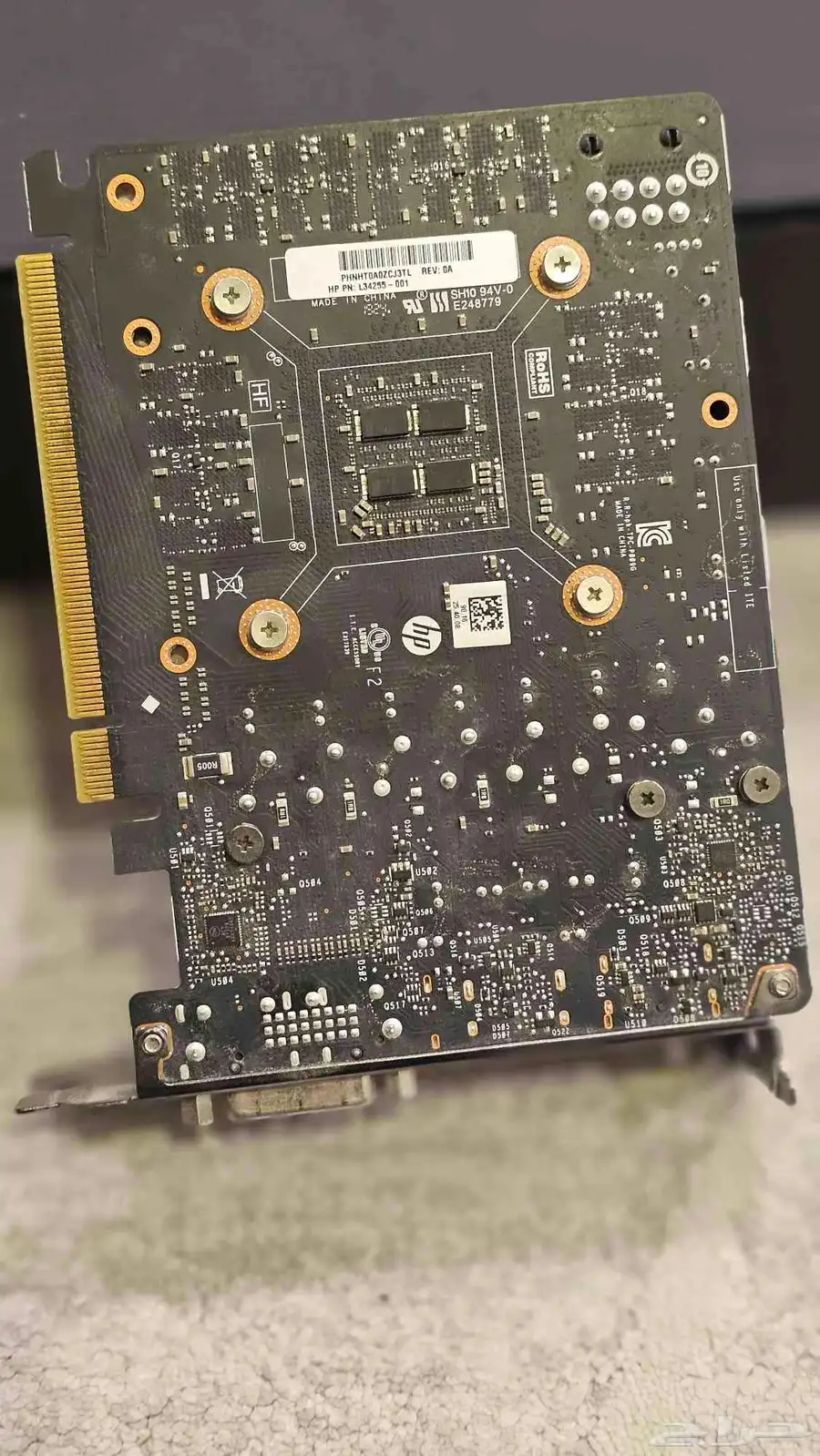 كرت شاشة NVIDIA GTX 1660 6GB نسخة OEM HP 2