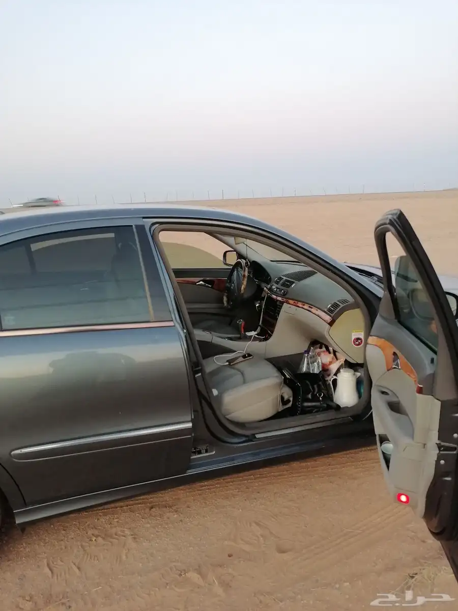 مرسيدس اي 200 موديل 2008 4 سلندر على الشرط 2