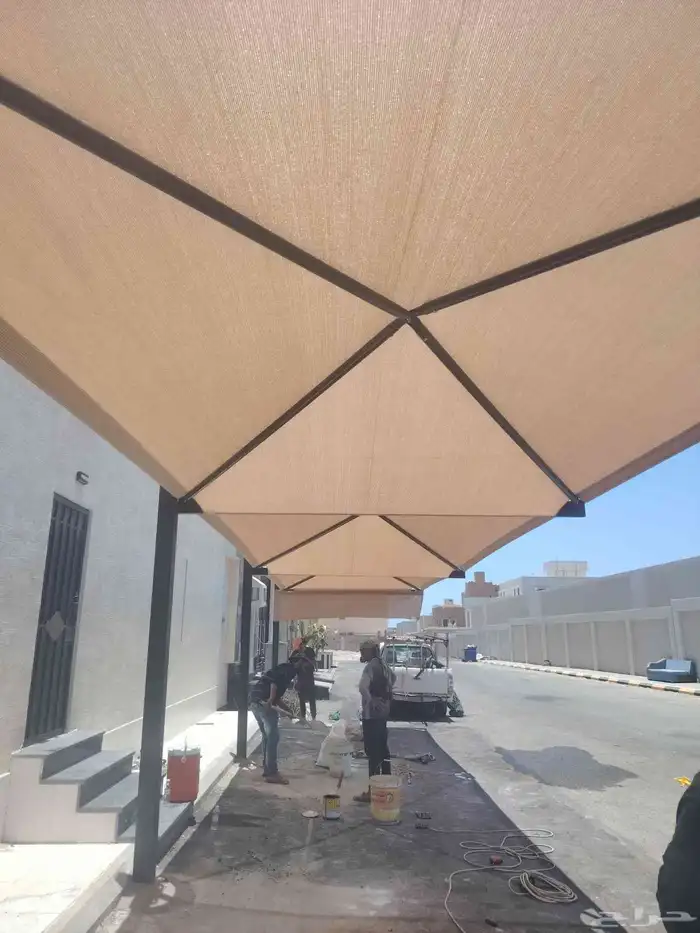 مظلات مواقف سيارات جدة حي السلامة توريد وتركيب مشاريع مظلات 4