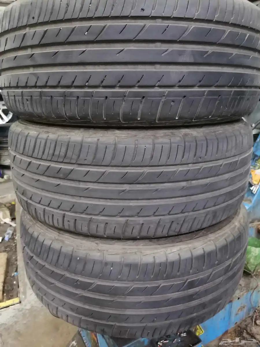 كفرات مازدا 6ياباني225 55 17شبه جديد 3