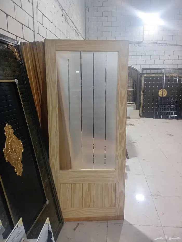 محل ابواب خشب مستخدم حراج الصواريخ يوجد توصيل وتركيب 3