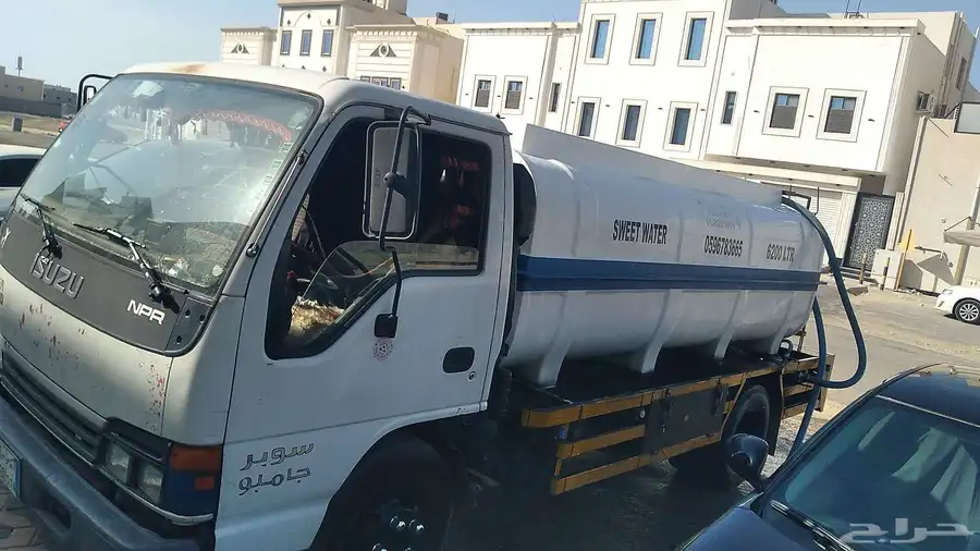 توصيل ماء حلو خزان 6200 لتر منطقة الجبيل 0