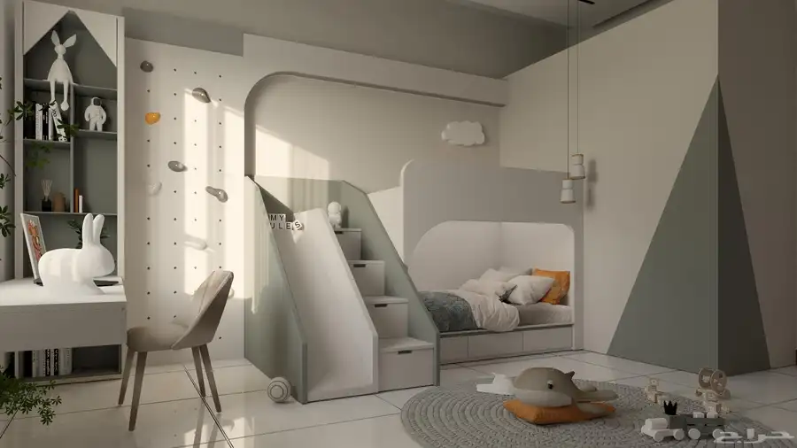 تصميم غرفه اطفال ديكور تصميم داخلي هندسه بادق التفاصيل 0