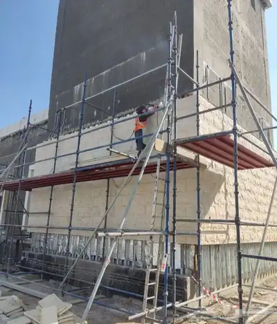 مقاول حجر رخام ميكانيكي بورسلان حجر رياض طبيعي ديكورات وجهات 18