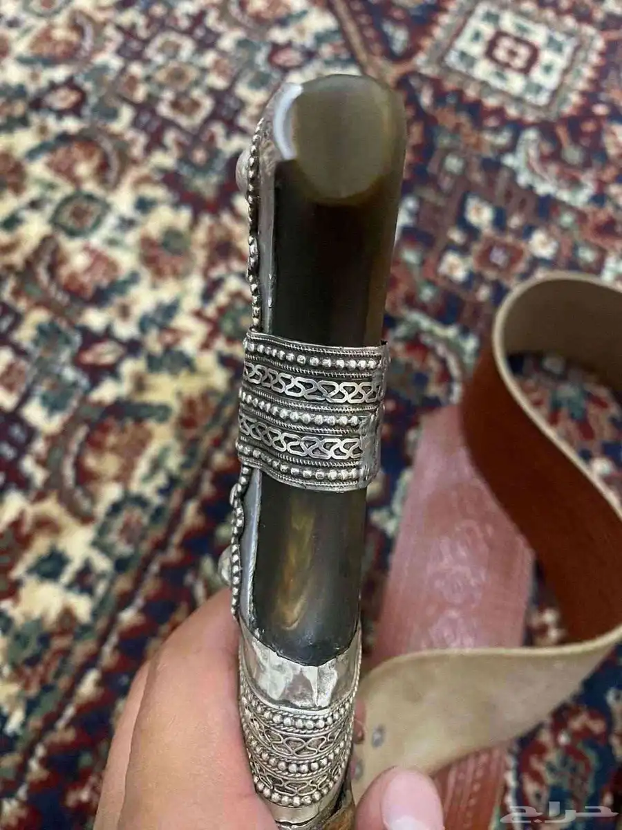 خنجر جنبيه صب فضه قرن 1
