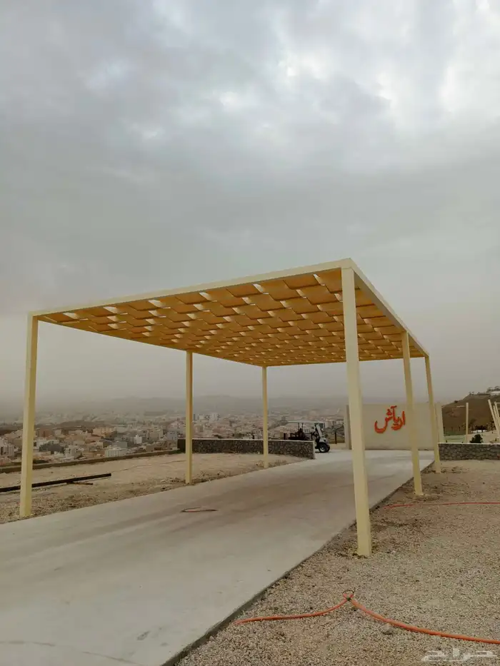 مظلات وسواتر وجميع أعمال الحداده برجولات ومواقف سيارات 6