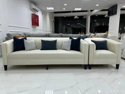 طقم كنب جديد 11 شخص ثلاث قطع ثلاثية وقطعتين مفرد يغطي مساحة 1