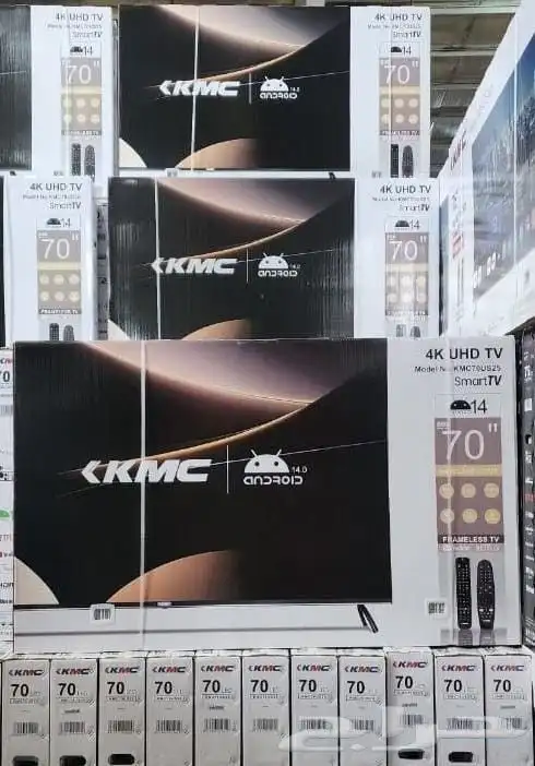 شاشه KMC 70بوصه 4K اندرويد حديث 14 0