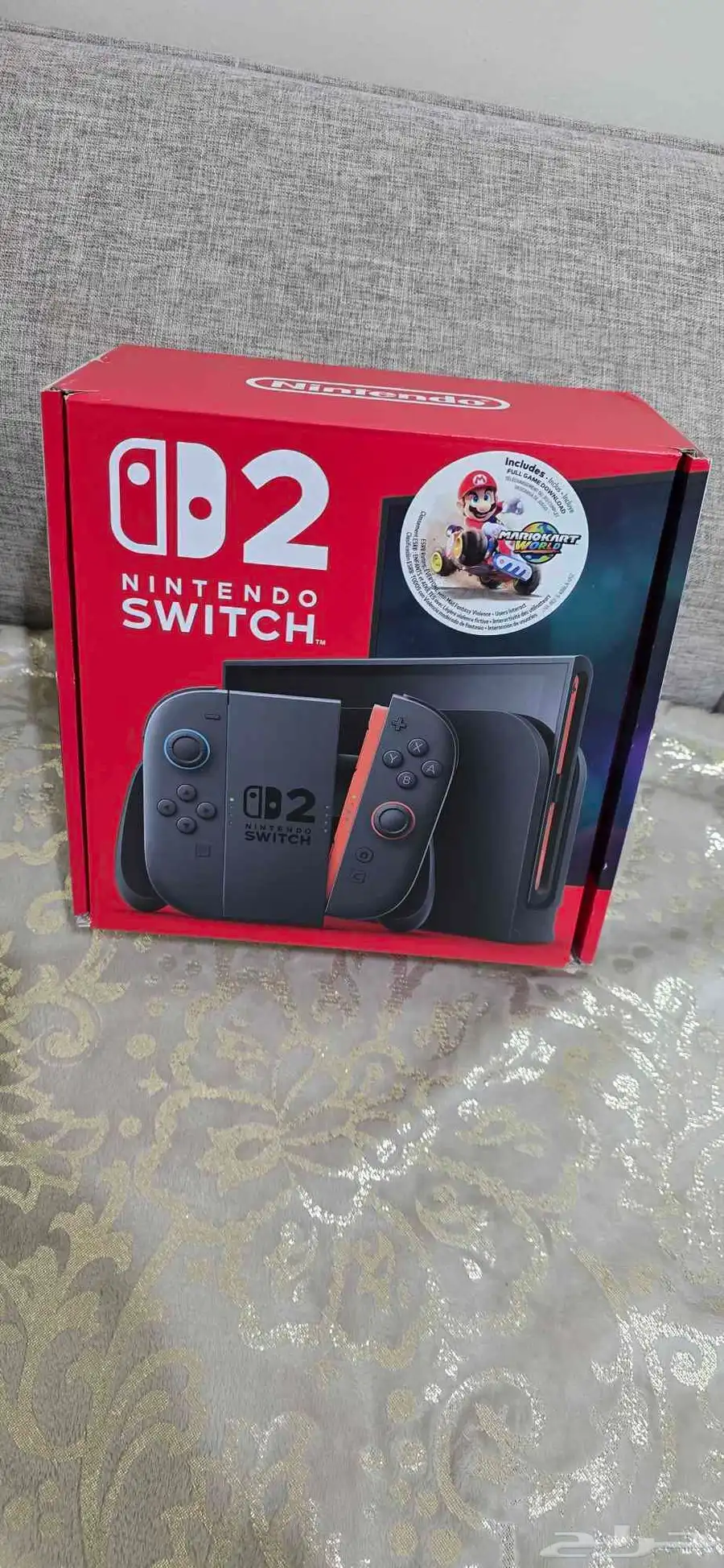 جهاز Nintendo Switch 2 النسخة الأمريكية مع لعبة Mario Kart ب 1
