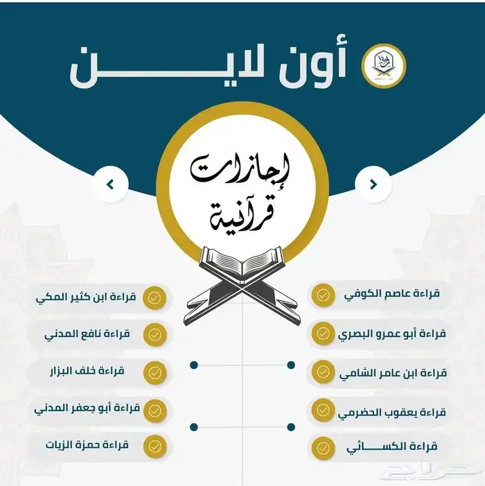 مقرئ ومجيز بالقراءات العشر الصغري والكبري 1
