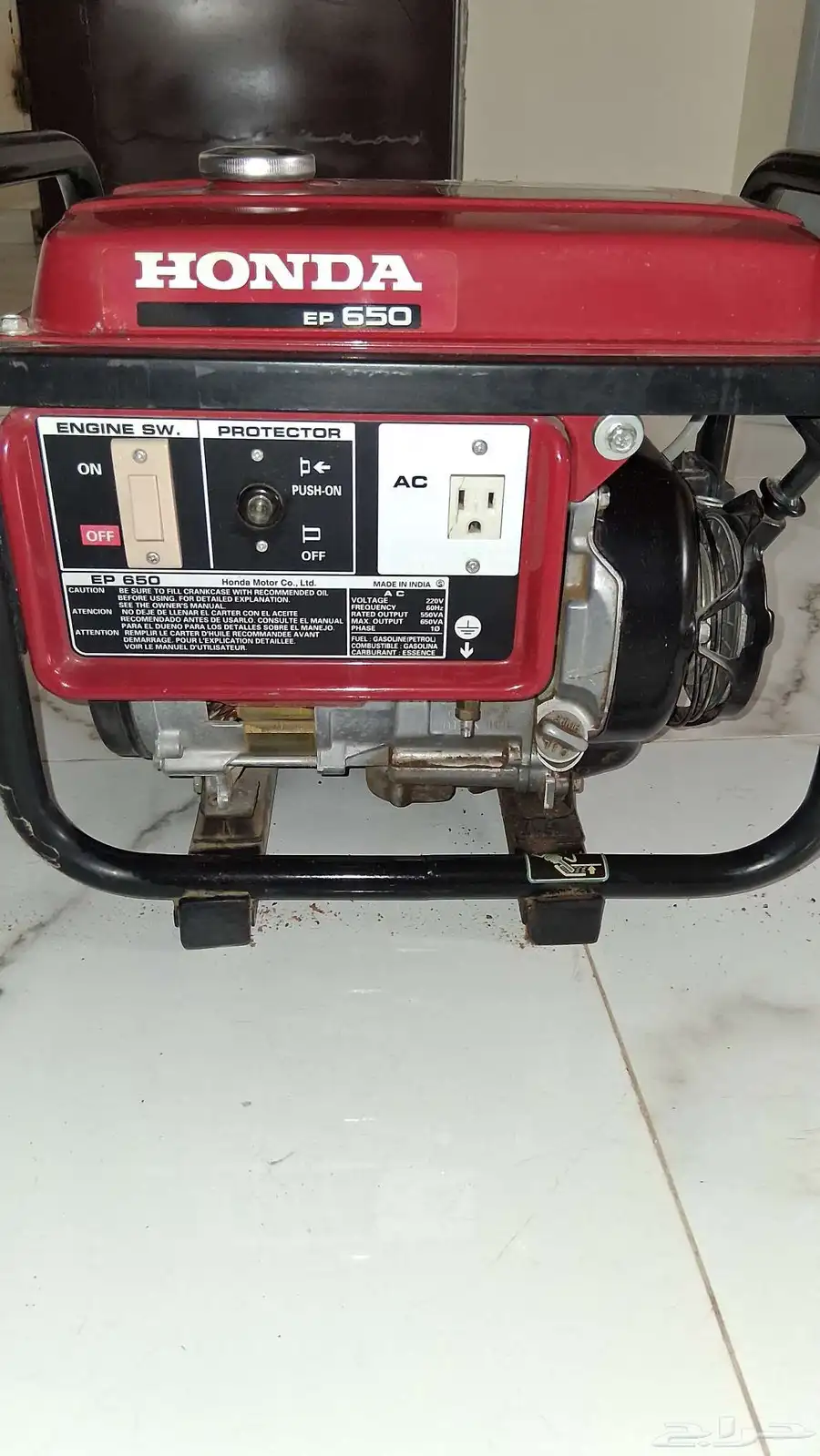 ماطور كهرباء هوندا 650 شمعه 3