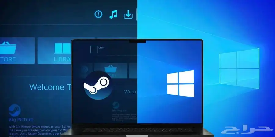 لابتوب العاب بنظامين ويندوز و Steam OS 0