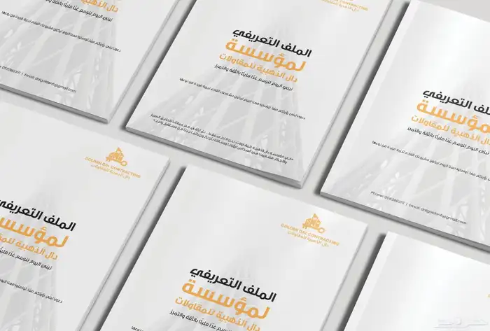 تصميم بروفايل وملف تعريفي للشركه والمؤسسة 0