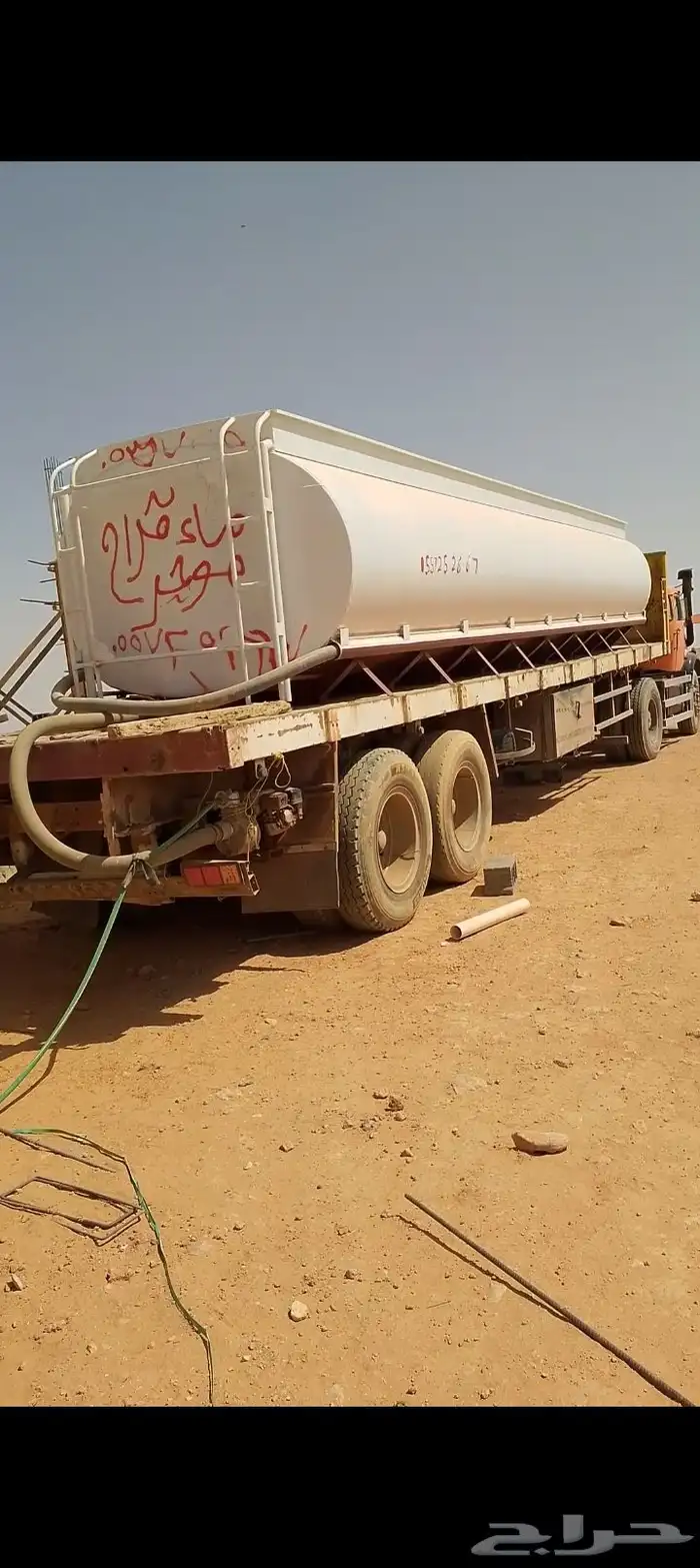 تنك ماء 32 000 لتر قاعده 14 يوجد تنك ماء جديد على تايدر 5