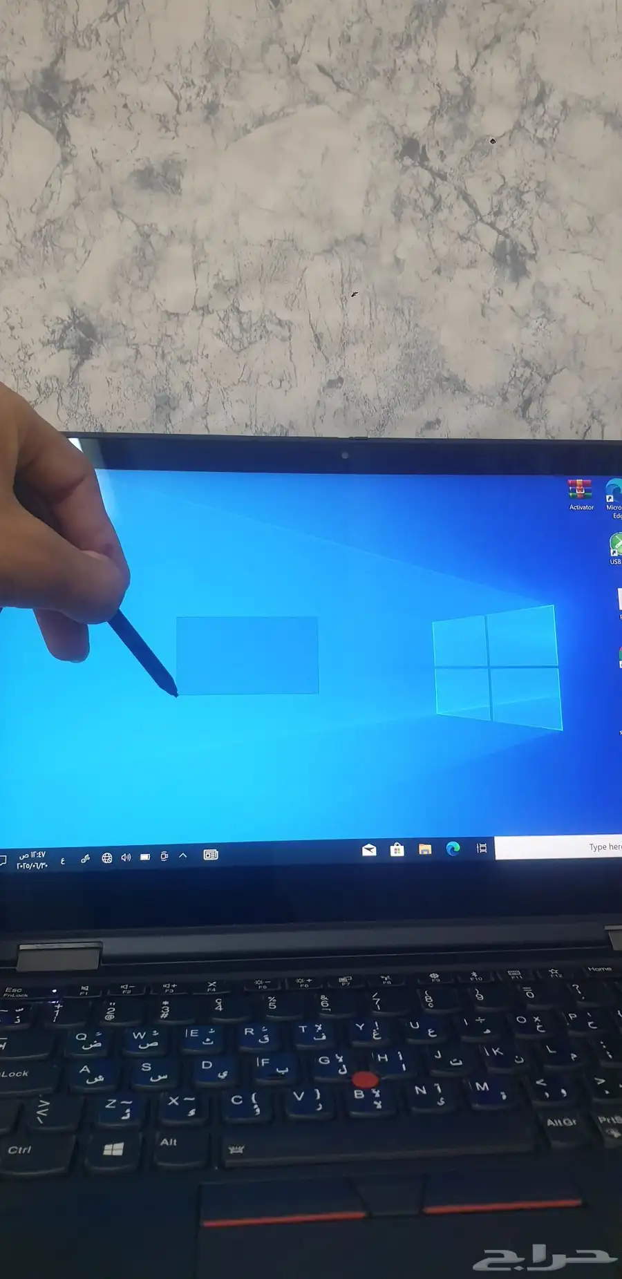 لابتوب لينوفو لمس قابل للطيء 360درجة معالجCi5 رام 16 7