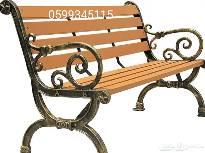 مقاعد خشبية صلبة وكراسي شرفة مقاعد حديقة سلة مهملات 14