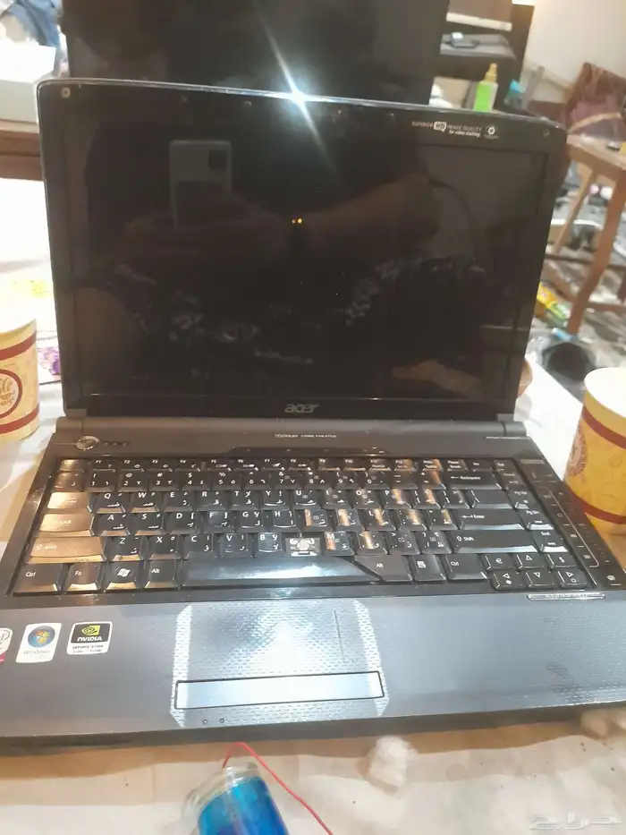 لابتب acer نضيف جدا بس يبي تغير بطاريته 0