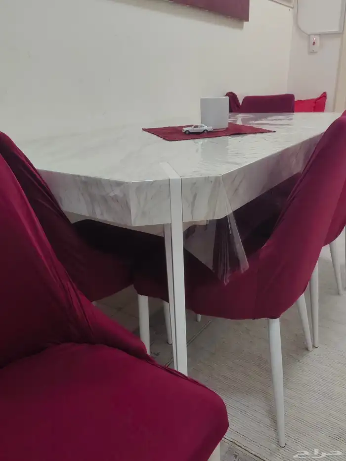 طاولة طعام 8 كراسي رخام 2