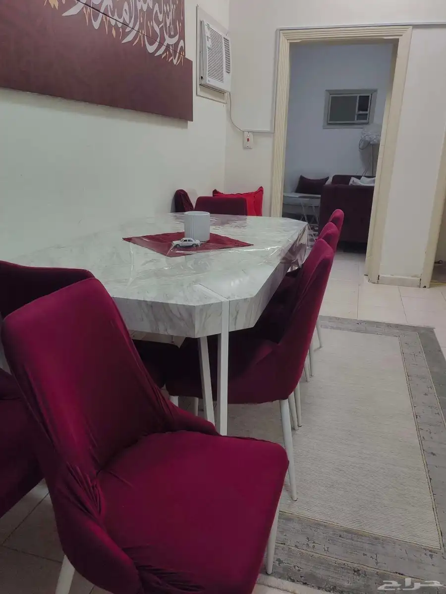 طاولة طعام 8 كراسي رخام 4