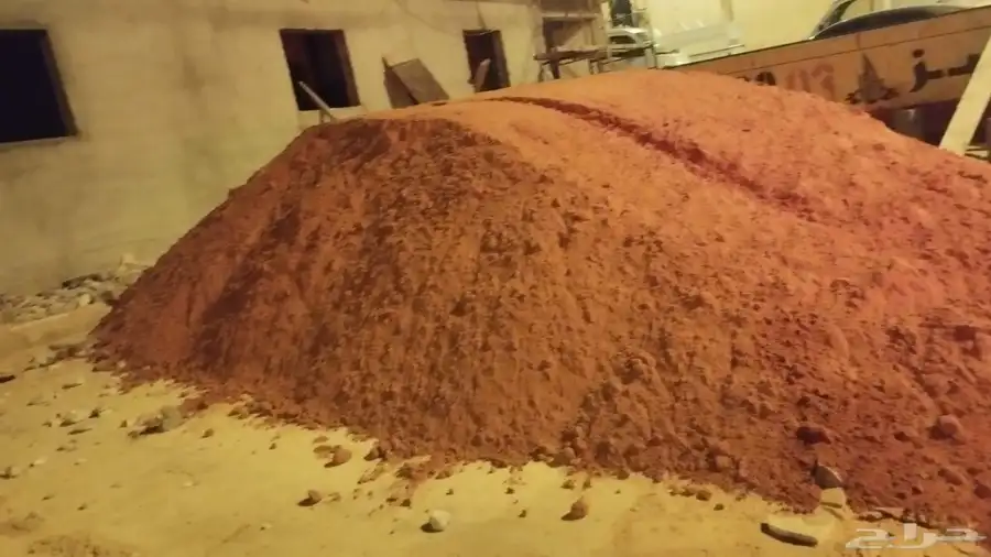 تربه زراعيه طين زراعي رمل احمر بحص زيرو دفان كساره صبيز رمل 9