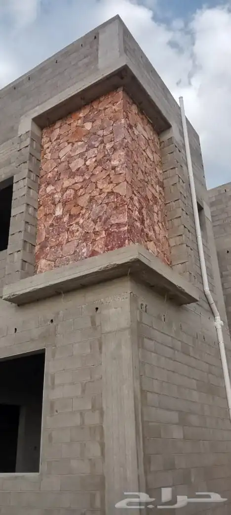 ترميم بيوت الطين وبناها تركيب حجر 5