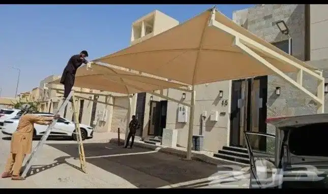 تركيب مظلات وسواتر برجولات هناجر سندويتش بنل المزاحمية 3