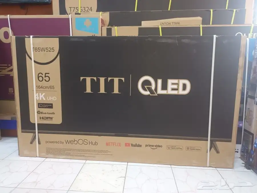 بتوصيل وتركيب مجان شاشات تلفزيون سمارت واي فاي 4k 6