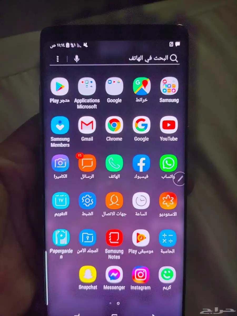 جلاكسي نوت 8 مع الكرتون بدون قلم مع حماية كامل الجهاز 0