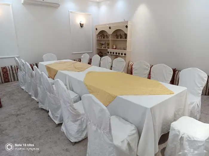 تأجير زينة أفراح وتنظيم حفلات طاولات طعام ومركاز كراسي 1