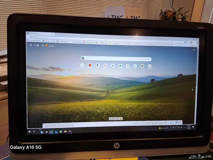 شاشه كمبيوتر LED لمس HP 23 inch Touch screen نظيفه جدااا 2