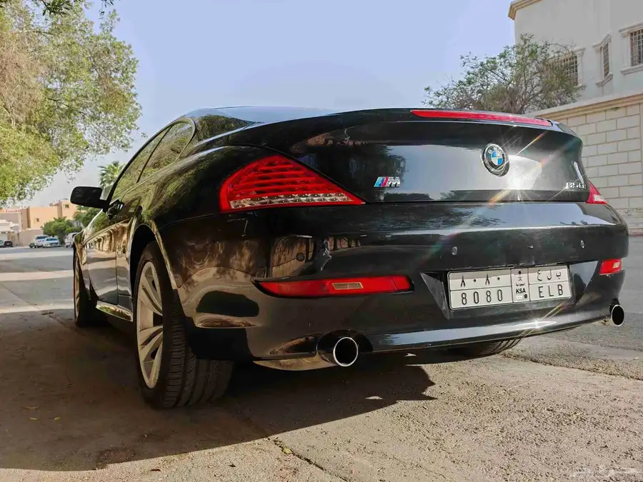 بي ام 650i يحمل لوحة شبه مميزة 5