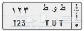 لوحة مميزة (ط و ط 123) TUT 123 0