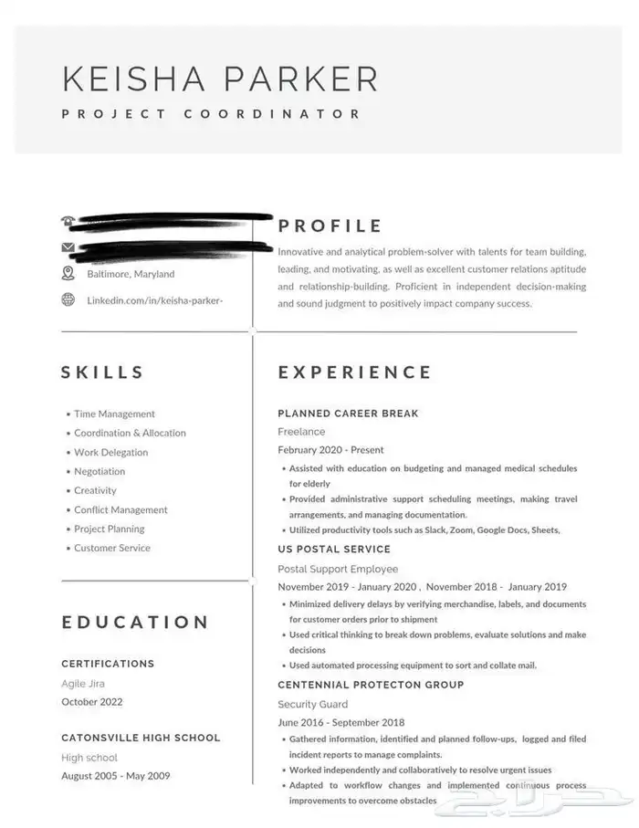 cv احترافي خبرة فالمجال لاكثر من سنتين 9