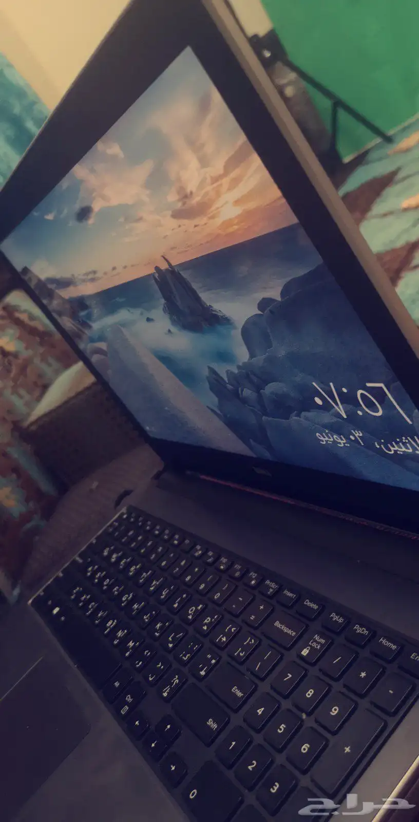 للبيع لابتوب مستعمل بحالة ممتازة i7 رام 16 1