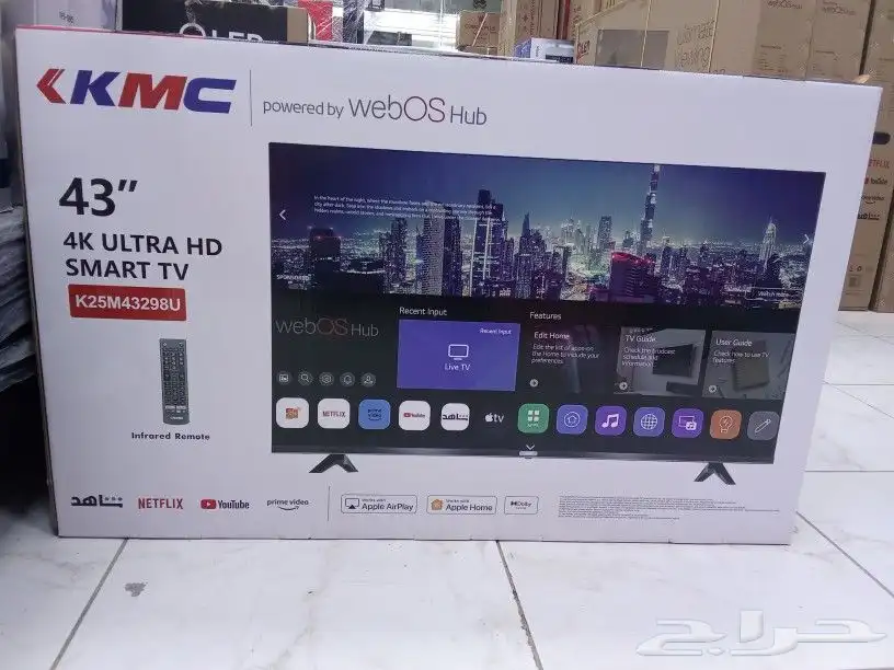 بتوصيل وتركيب مجان شاشات تلفزيون سمارت واي فاي 4k 11