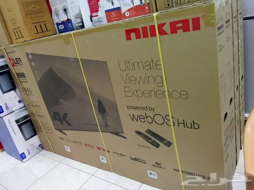 بتوصيل وتركيب مجان شاشات تلفزيون سمارت واي فاي 4k 10