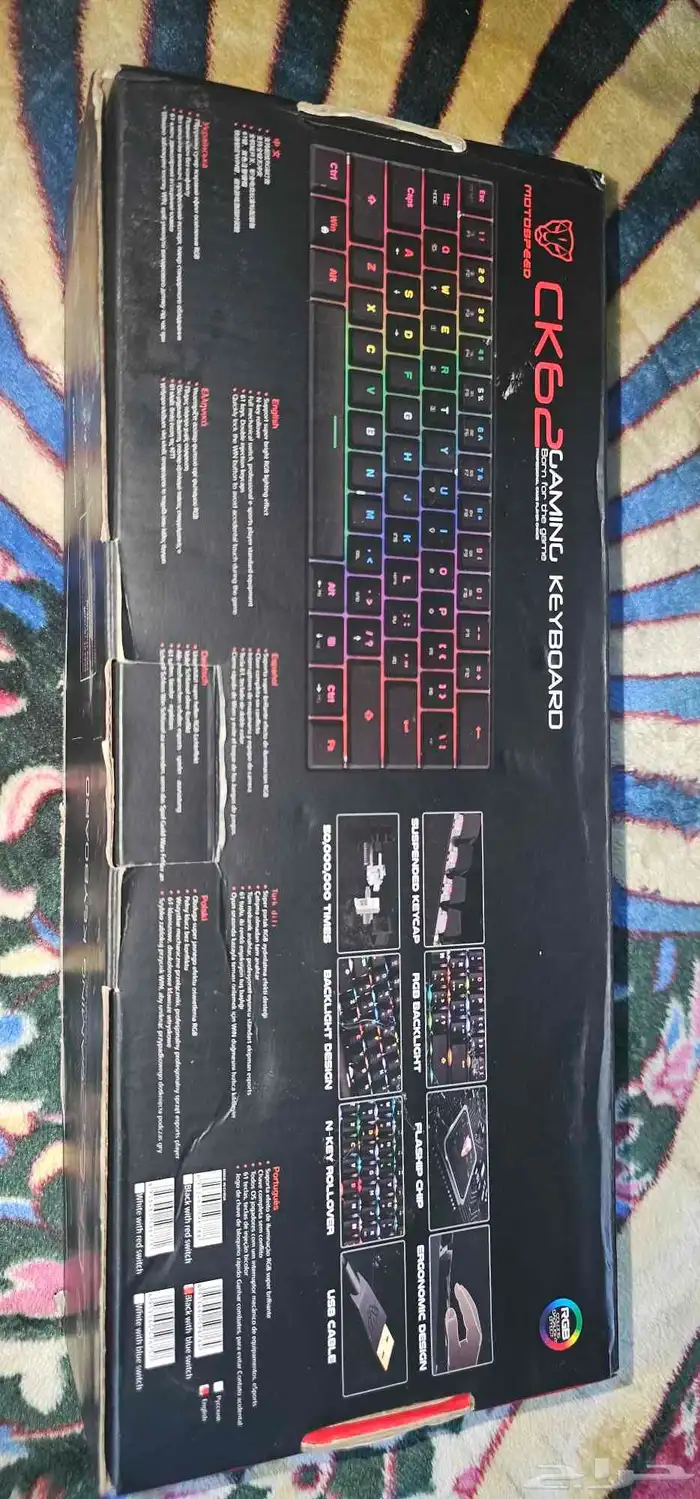 كيبورد ألعاب احترافي MOTOSPEED CK62 0