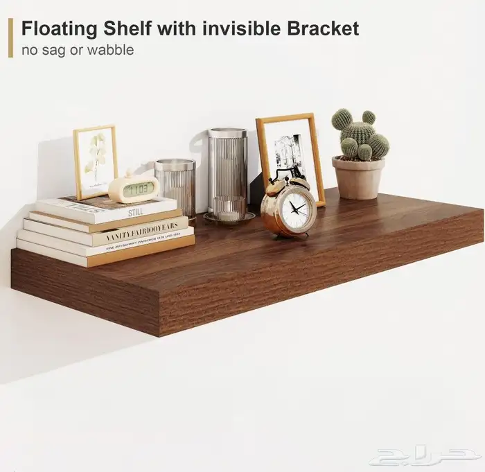 رف جداري خشبي 0